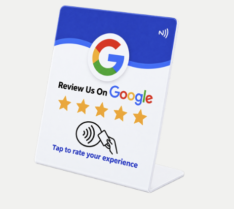 Review Us On Google NFC Stand